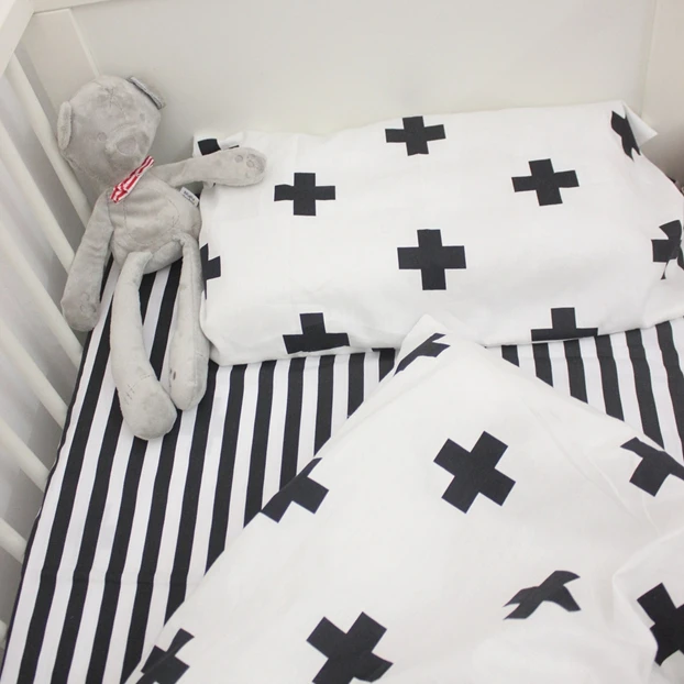 3 шт./компл. новый дизайн Комплект постельного белья для малышей хлопковый