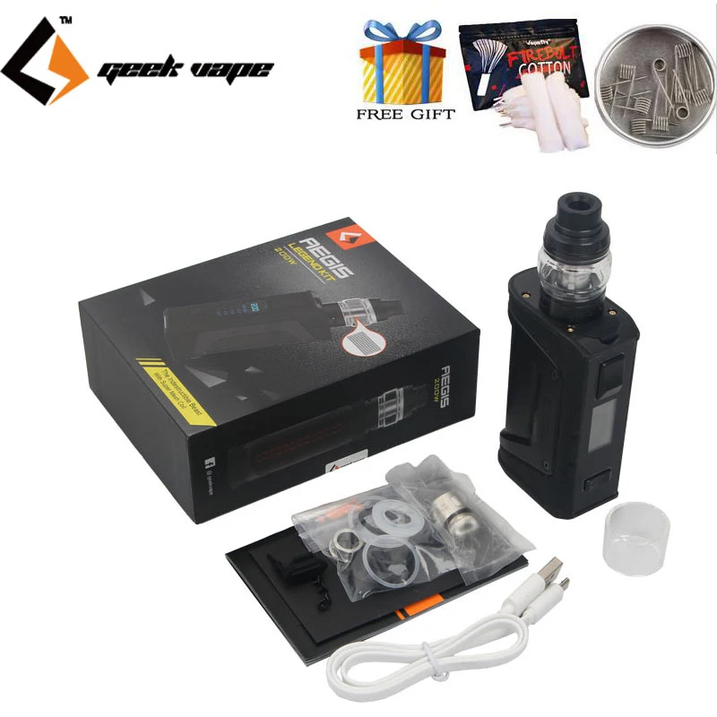 Оригинальная электронная сигарета Geekvape Aegis Legend набор 200 Вт и Бак 4 мл Aero Mesh sub ohm с