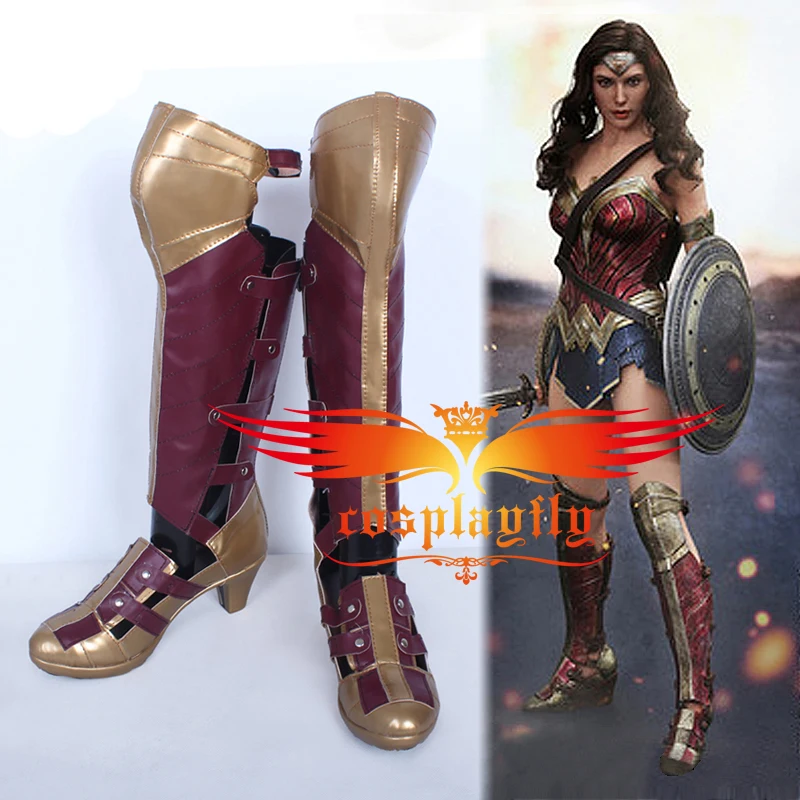 Бэтмен против Супермена: Dawn of Justice Wonder Woman для взрослых ботинки костюмированной