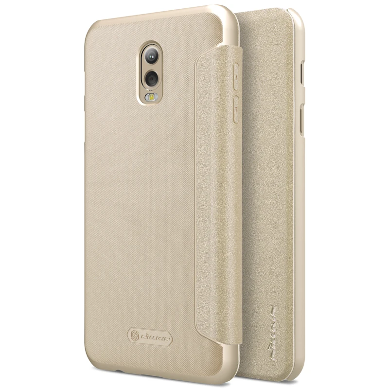 Кожаный чехол NILLKIN Sparkle для Samsung Galaxy J7 + / C8 C7 2017 модная задняя крышка флип телефона