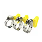 Хомуты для шланга с ручкой, 2 шт., 8-12 мм10-16 мм13-19 мм16-25 мм19-29 мм, хомут для шланга из нержавеющей стали 304, хомут P