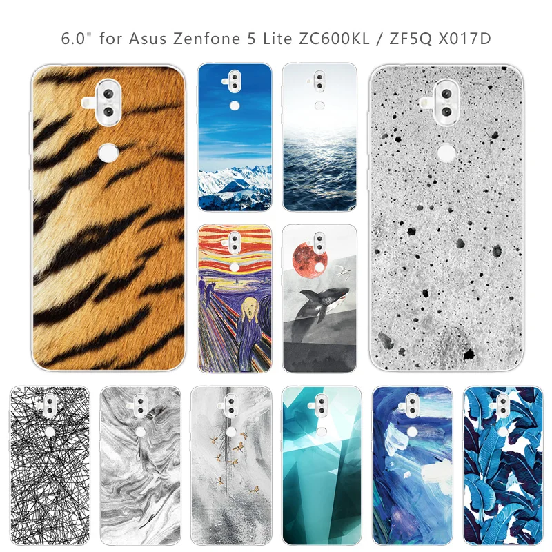 Для Asus Zenfone 5 Lite ZC600KL установлены чехлы для телефонов 6 0 дюймов ZF5Q X017D силиконовый