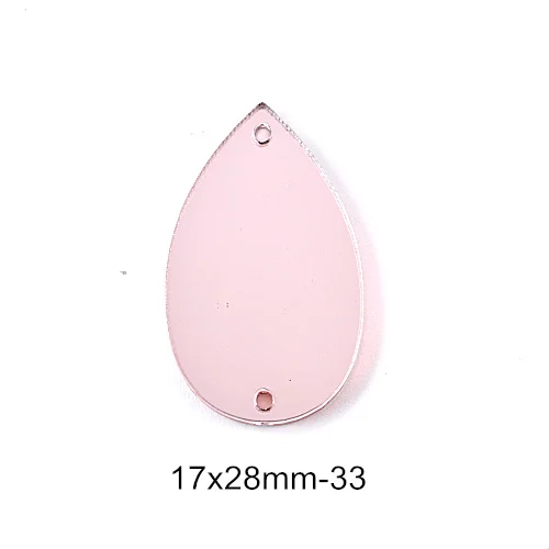 P33-17x28mm 50 шт. хрустальные зеркальные lt фиолетовые пришивные стразы неправильной формы акриловые зеркальные пришивные стразы lt фиолетовые Пришивные для одежды B3604 - Цвет: P33-17x28mm