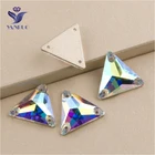 YANRUO Топ 3270 треугольные кристаллы AB пришивные камни стекло стразы применение для волос одежда Пришивание одежды