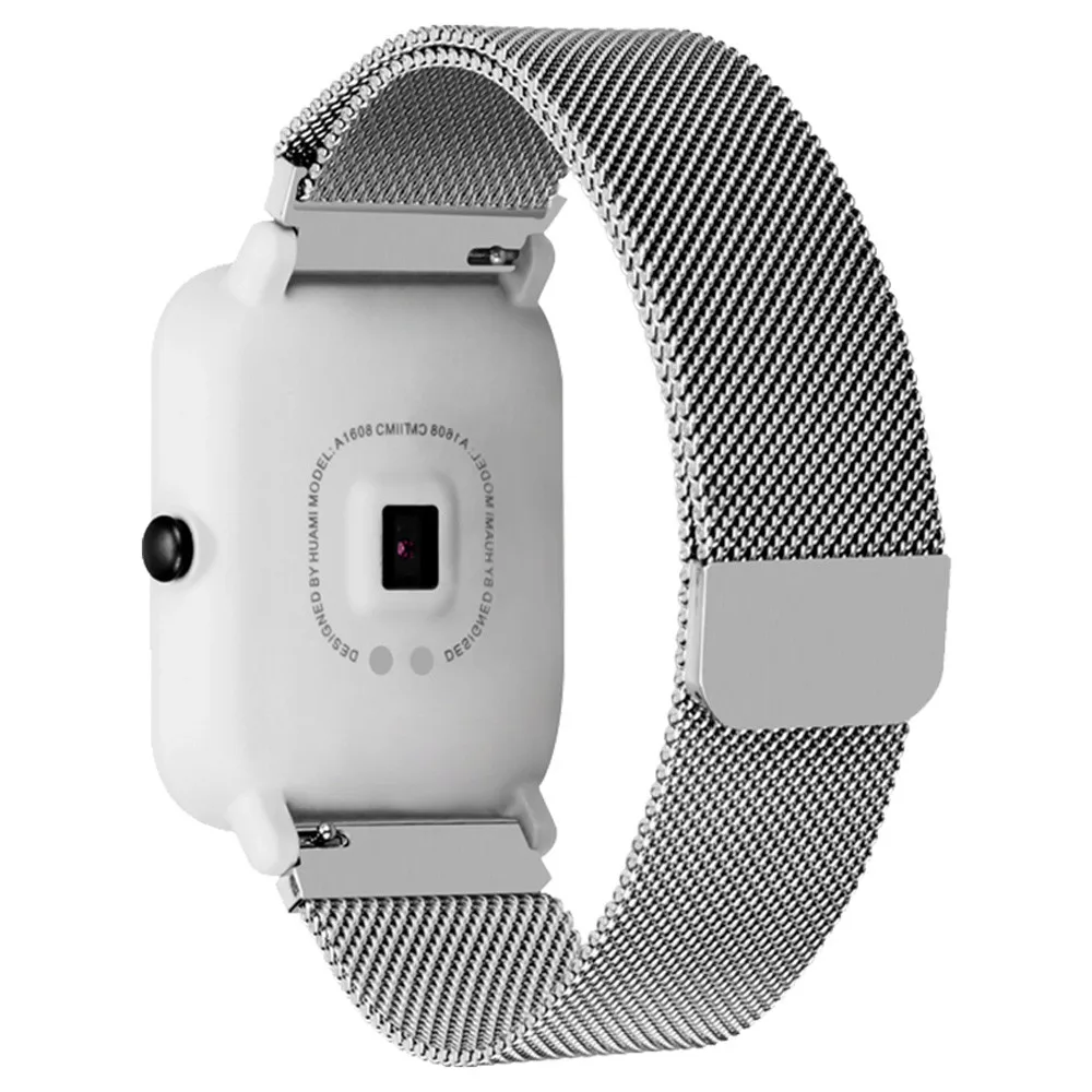 Браслет из нержавеющей стали часы ремешок для Xiaomi Amazfit Bip Молодежные часы дропшиппинг#5,6