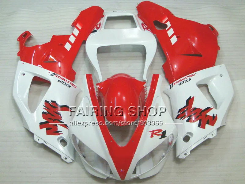 

Personlize white black motorcycle fairings kit for YAMAHA 1998 1999 YZFR1 YZF R1 YZF1000 98 99 custom fairing parts R1 GLG5