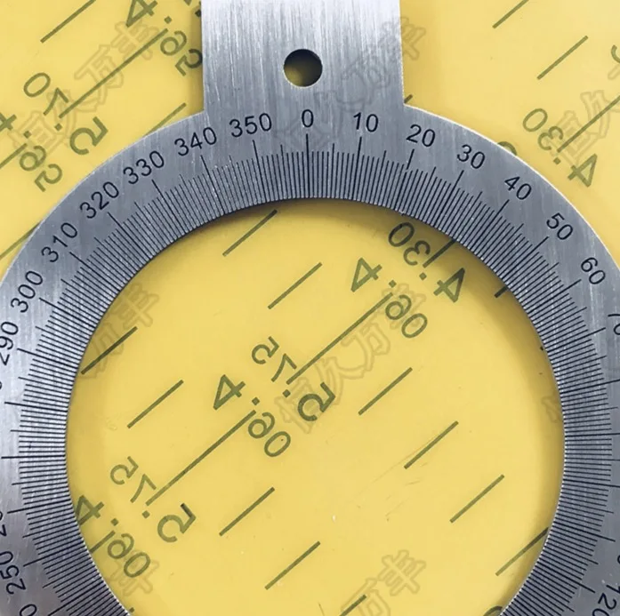 

Diameter:100mm thickness:1mm 360 degree dial disc locating hole dial
