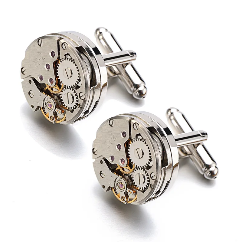 Запонки мужские часовой механизм оптовая продажа|watch movement cufflinks|cufflinks for menscufflinks sale