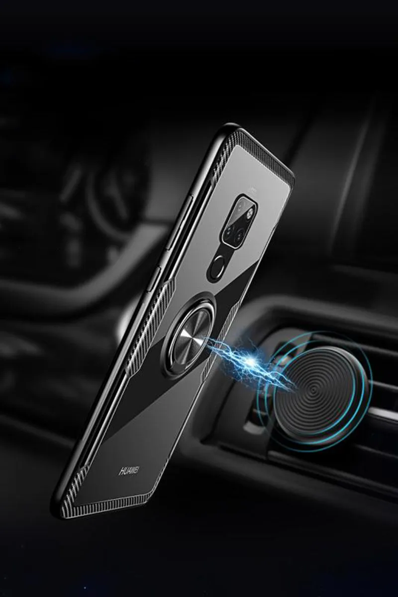 3D автомобильный держатель кольцевой чехол для Huawei Mate 20 10 9 Pro P30 P20 противоударный