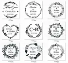 АВС-арт венок, цветок, таможенная печать год, самостоятельное нанесение чернил, деловое имя, адрес, приглашение, ручная работа, штамп для скрапбукинга, 40 кругов