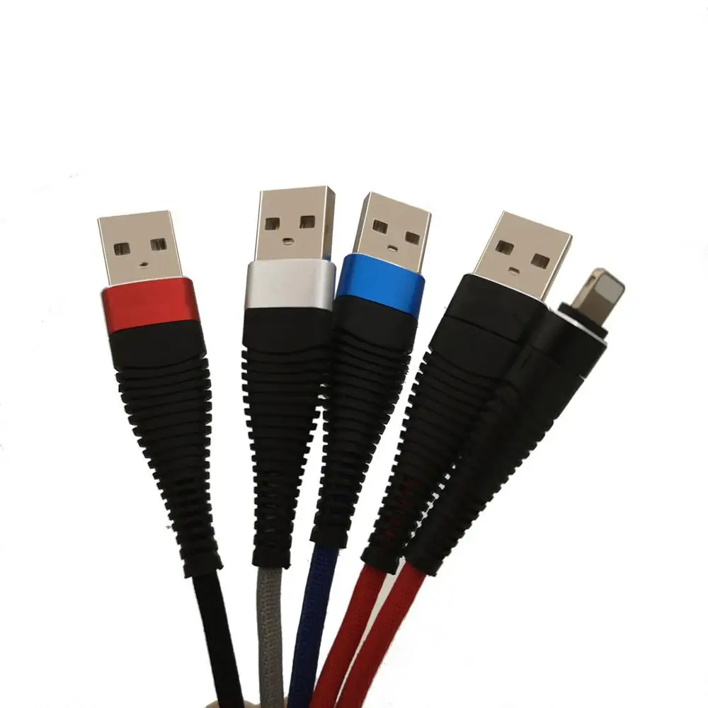 DISCASE 2.4A кабель USB с подсветкой для iPhone XR X 7 зарядный Дата нейлоновая оплетка кабели