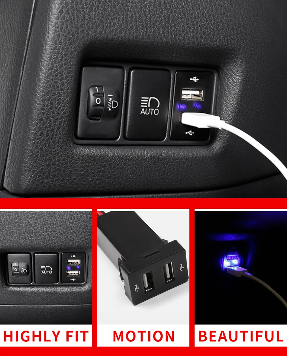 Модификация автомобиля USB интерфейсный модуль USB разъем обновление модифицированный декоративный для Toyota для CH-R автомобильные аксессуары
