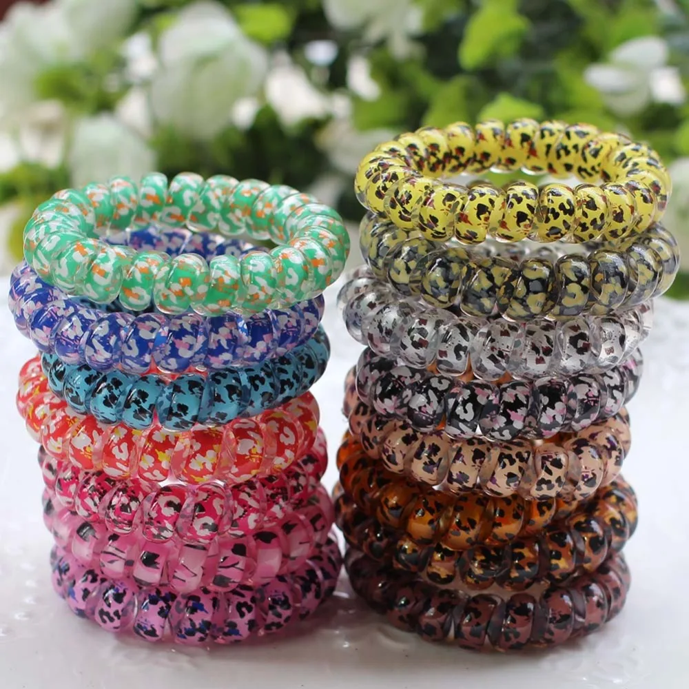 10 шт./лот для девочек и женщин кольцо телефонной линии Резиновая лента эластичный