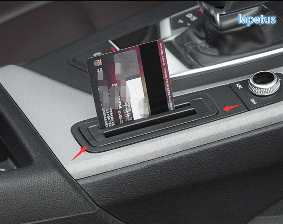 

Lapetus Middle Control Bank Card Storage Decoration Frame Cover Fit For Audi A4 B9 A5 Sedan Avant / Allroad Quattro 2016 - 2020