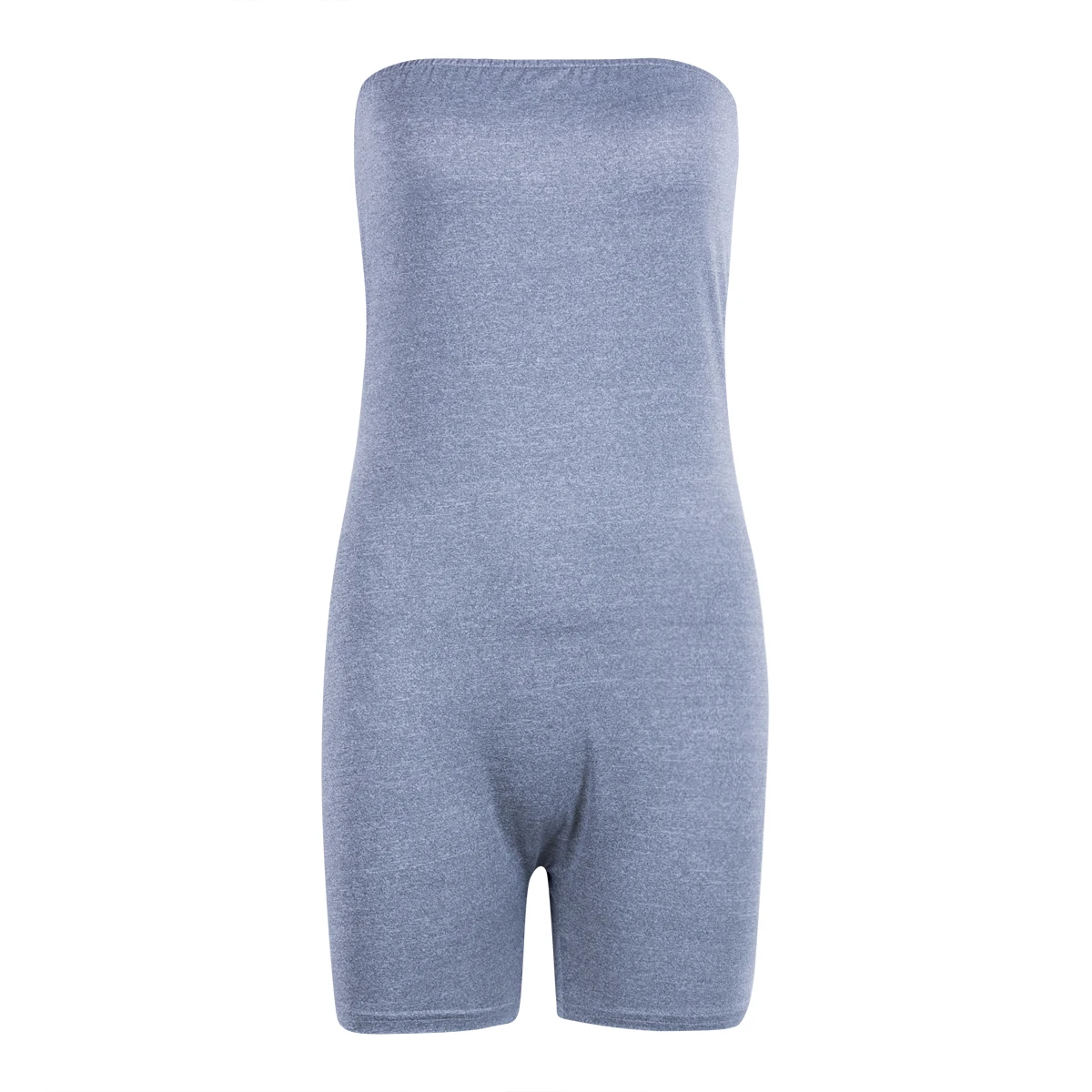 Женский облегающий однотонный повседневный комбинезон без рукавов Клубная