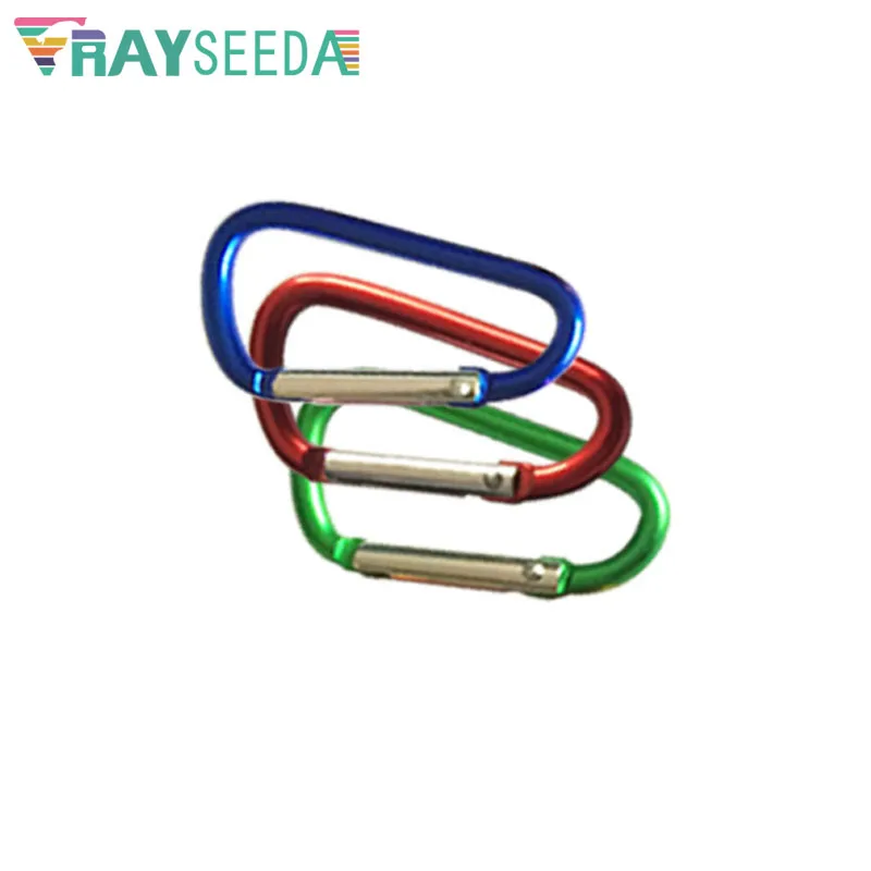 Rayseeda 5 шт. разноцветные альпинистские карабины мини D форма # альпинизм карабин