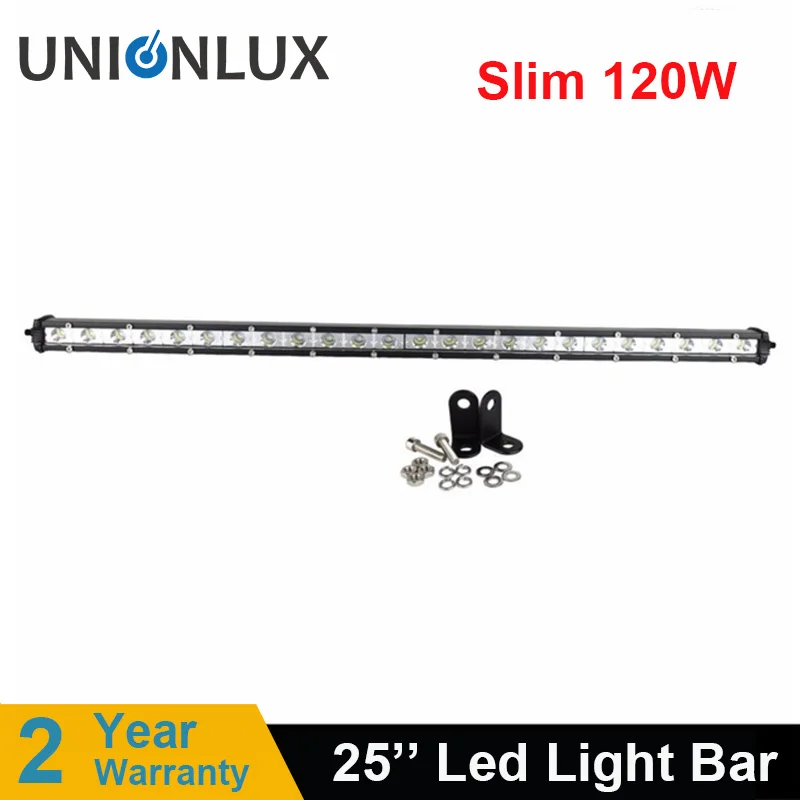 

25inch 120W Led Light Bar Work Lights 12v Spot Flood Combo Beam for Truck Tractor ATV SUV 4X4 4WD Offroad Headlights