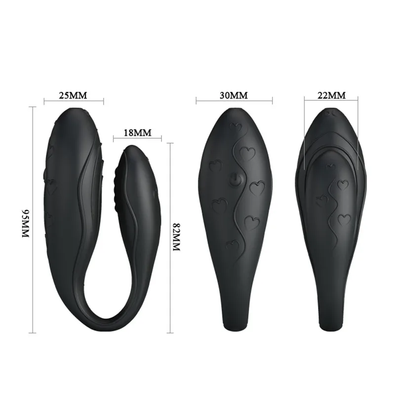 Силиконовый беспроводной вибратор с пультом дистанционного управления и