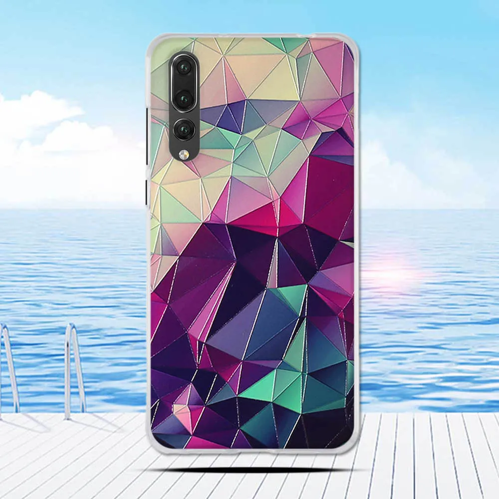 6 1 &quotдля Huawei P20 Pro Чехол плюс ТПУ Мягкий силиконовый чехол с принтом для