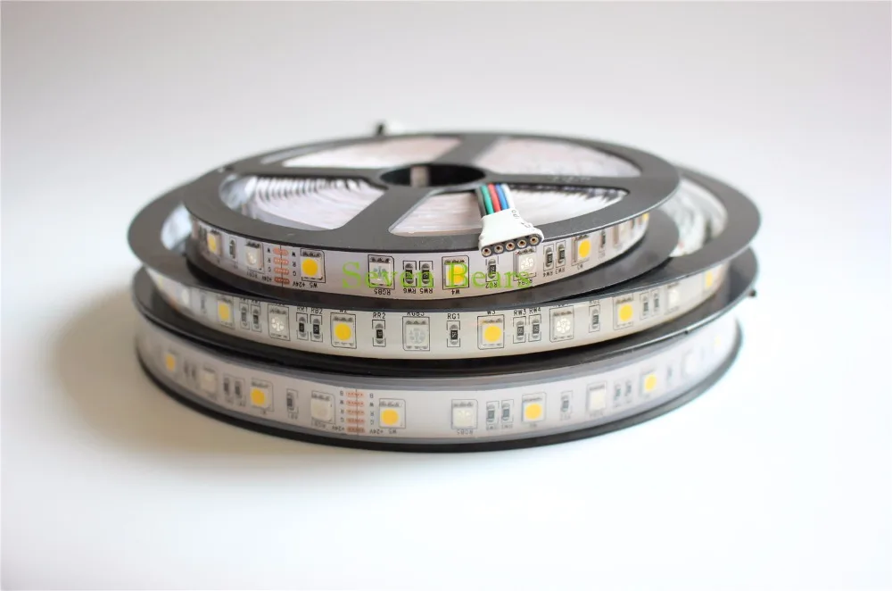 DC24V RGBW Светодиодная лента 5050 SMD 12 мм PCB 5 м 60 светодиодов/м гибкая полоса освещение