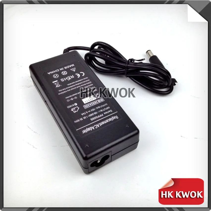 50pcs/lot By DHL or EMS 19V 4.74A 7.4mm* 5.0mm 90W Adapter Charger For hp Notebook 6531s 6450b 6470b 6720s 6460B ED495AA g62