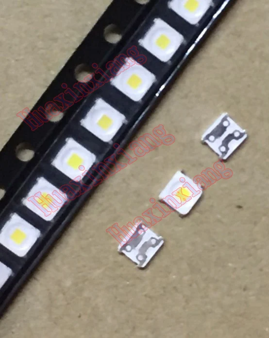 100 шт./лот SMD СВЕТОДИОДНЫЙ 3228 3V холодный белый 2828 1,5 Вт высокой мощности Мощность для ТВ Подсветка