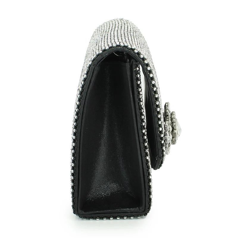 Brand Fashion Lady Party Wedding sliver Handbag Purse Girl Evening shoulder Bag Bridal Women Crystal Clutch wallet(C1068) | Багаж и сумки
