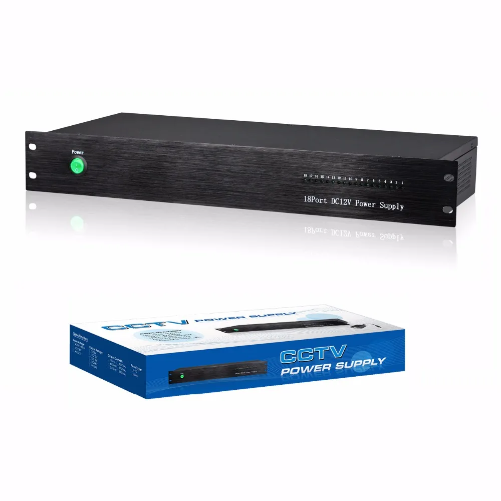Блок питания с креплением на стойку 18 каналов выходная мощность коробки DC12V 20A для