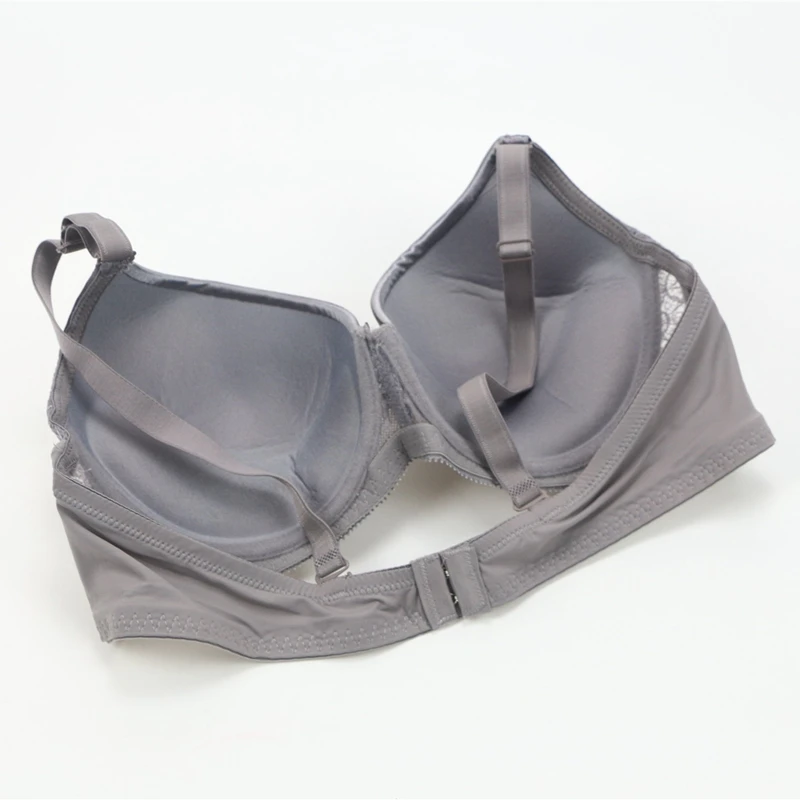 UIECOE бюстгальтер большого размера женский кружевной тонкая чашка лифчик мягкий