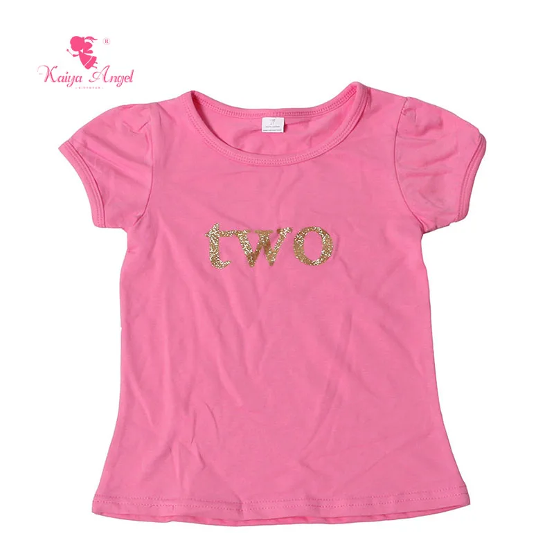Футболка детская летняя с коротким рукавом на день рождения 1 5 лет|girls t shirt|girls tt