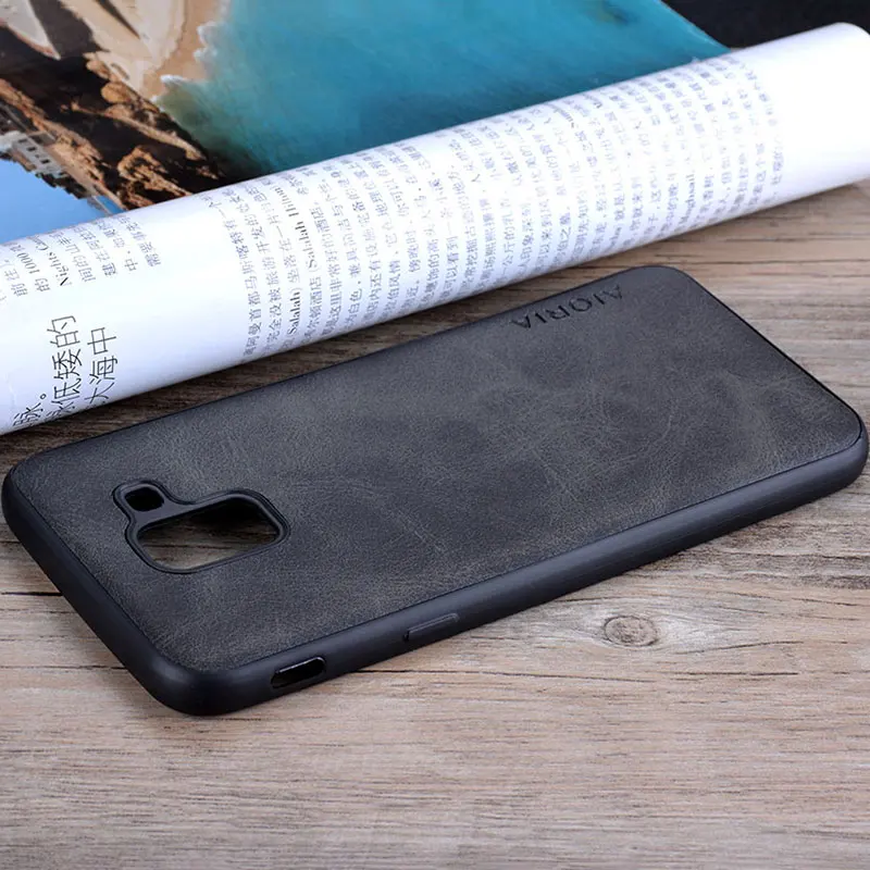 Чехол для Samsung Galaxy J6 2018 роскошный Винтажный чехол из искусственной коровьей кожи