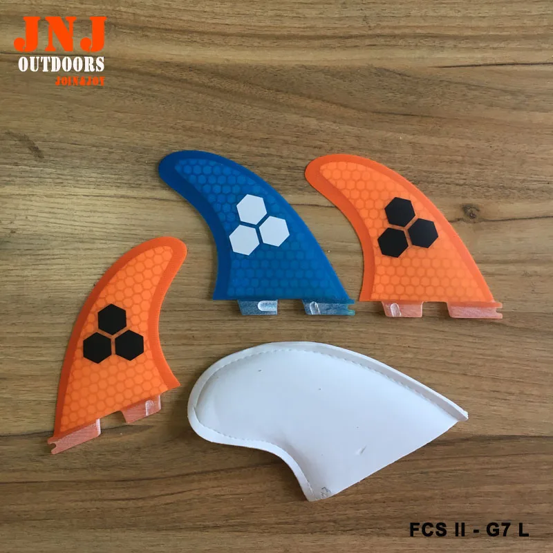 Оранжевый FCS II L G7 плавники для серфинга Tri set 2 thruster g7 серфборд fcs плавник| |