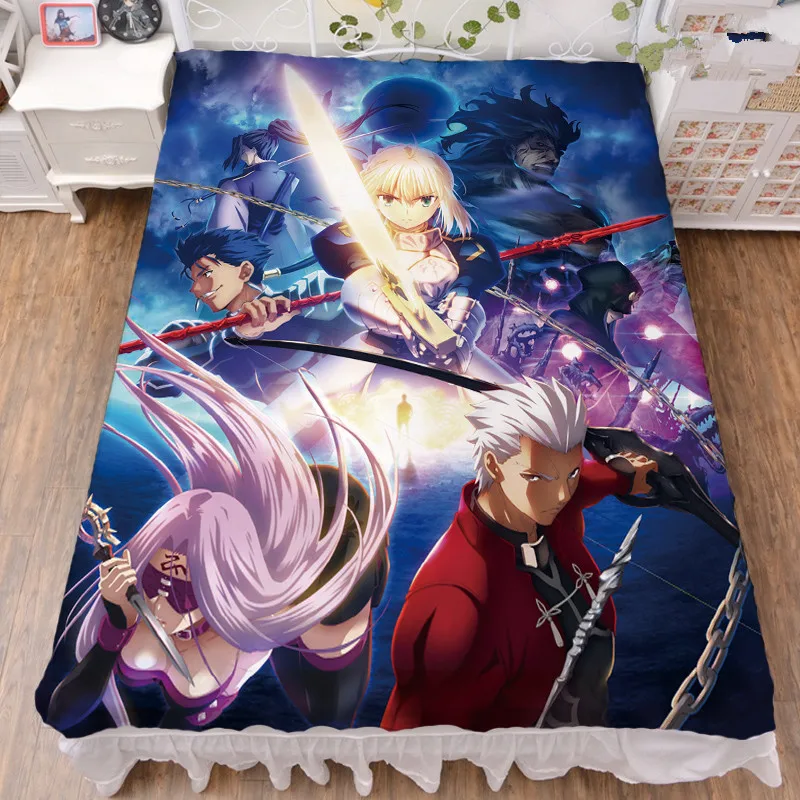 

Аниме Fate/stay Night Arturia Pendragon Нерон Клавдий саблевая Лилия из молочного волокна простыня и фланелевое одеяло летнее одеяло 150x200 см