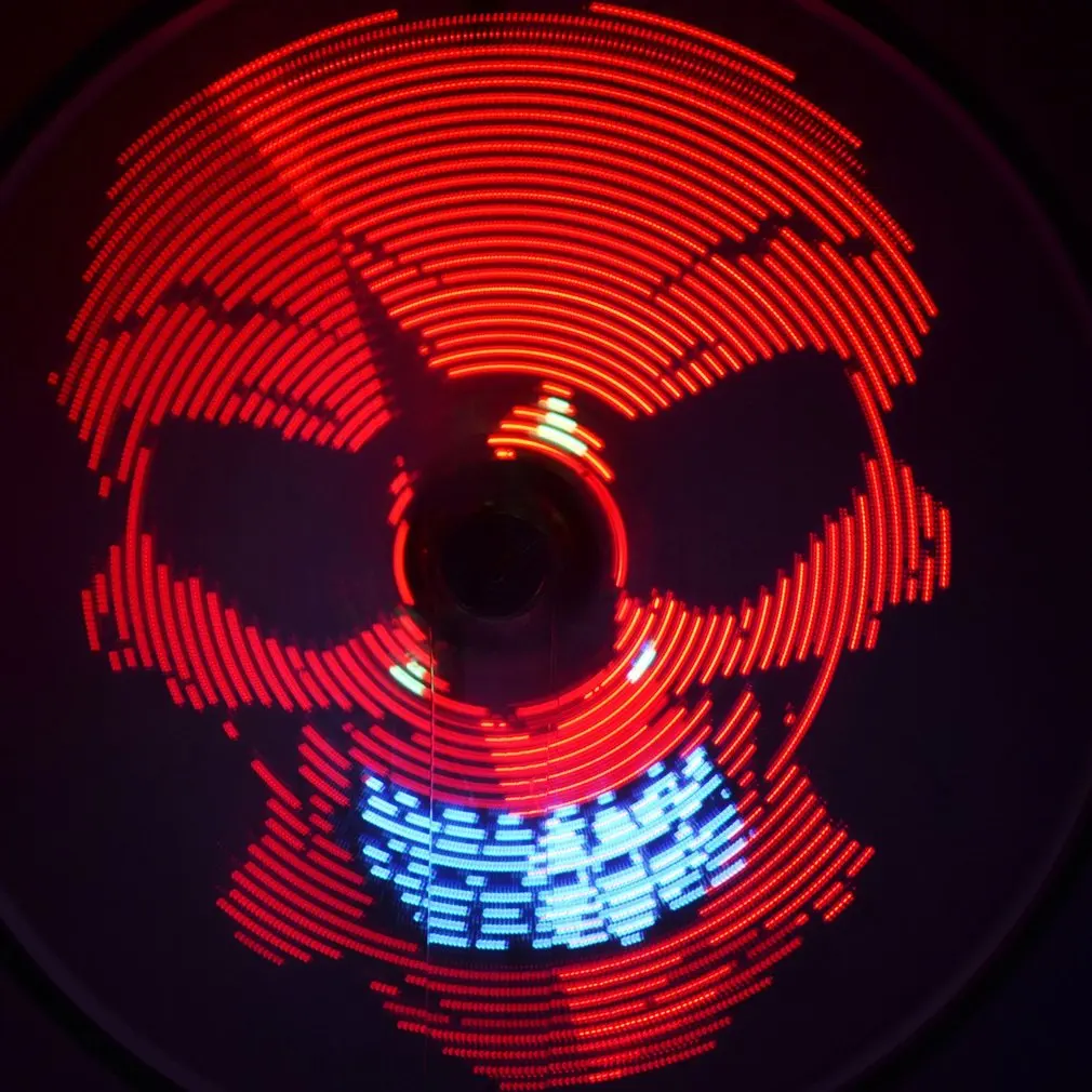 D020P 64 светодиодный двусторонний велосипедный колесный фонарь перезаряжаемый