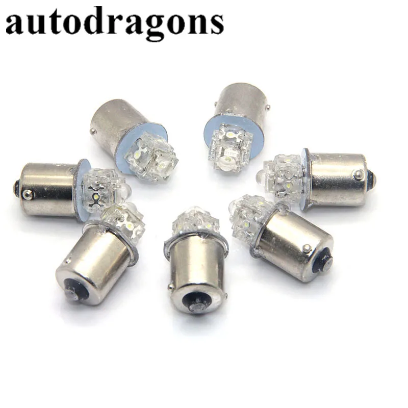 Autodragon 100 шт. 5 * пираньский чип светодиодные лампы для пинбола 12 В 13 в 1156 Ba15s #89