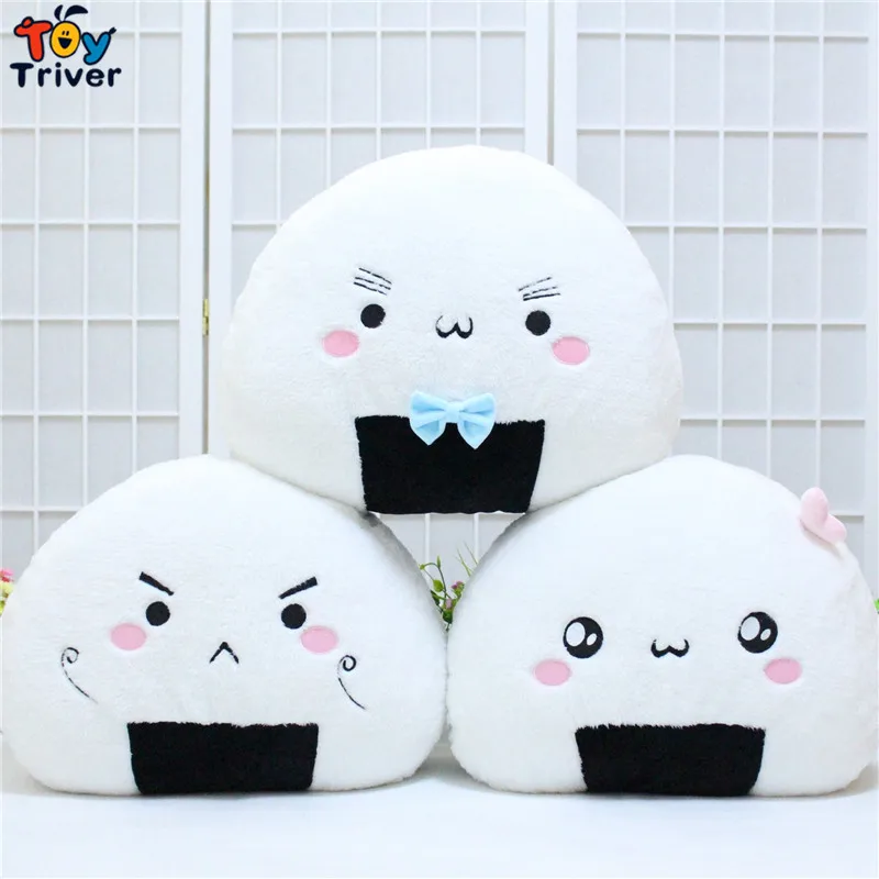Японская анимация вокруг Onigiri Суши рис Плюшевые игрушки Kawaii мягкая подушка