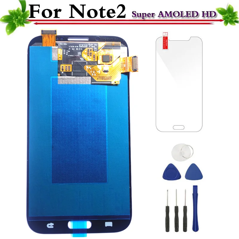 100% гарантия Super AMOLED HD ЖК дисплей сенсорный экран планшета замена для samsung Galaxy Note 2 |