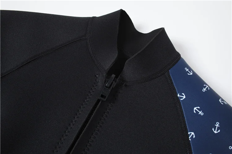 

2mm Women Wetsuit Top Jacket UPF 50+ Long Sleeve Zipper Rash Guard