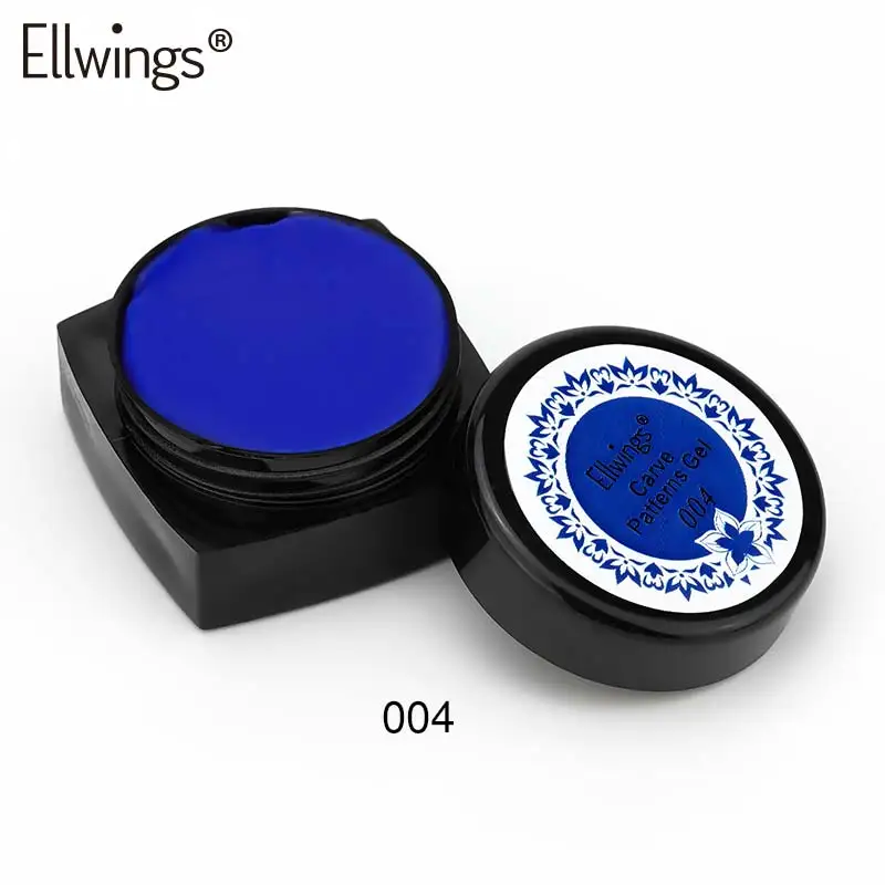 04 Ellwings, новинка, 12 цветов, Резные узоры, гель, замачиваемый, УФ-гель, лак, Полупостоянный, сделай сам, маникюр, УФ-гель для дизайна ногтей, Лаки, лаки - Цвет: 04