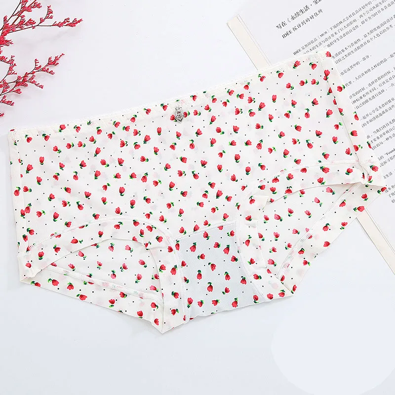 Женское нижнее белье сексуальные трусики с принтом из ледяного шелка 2018|ladies underwear