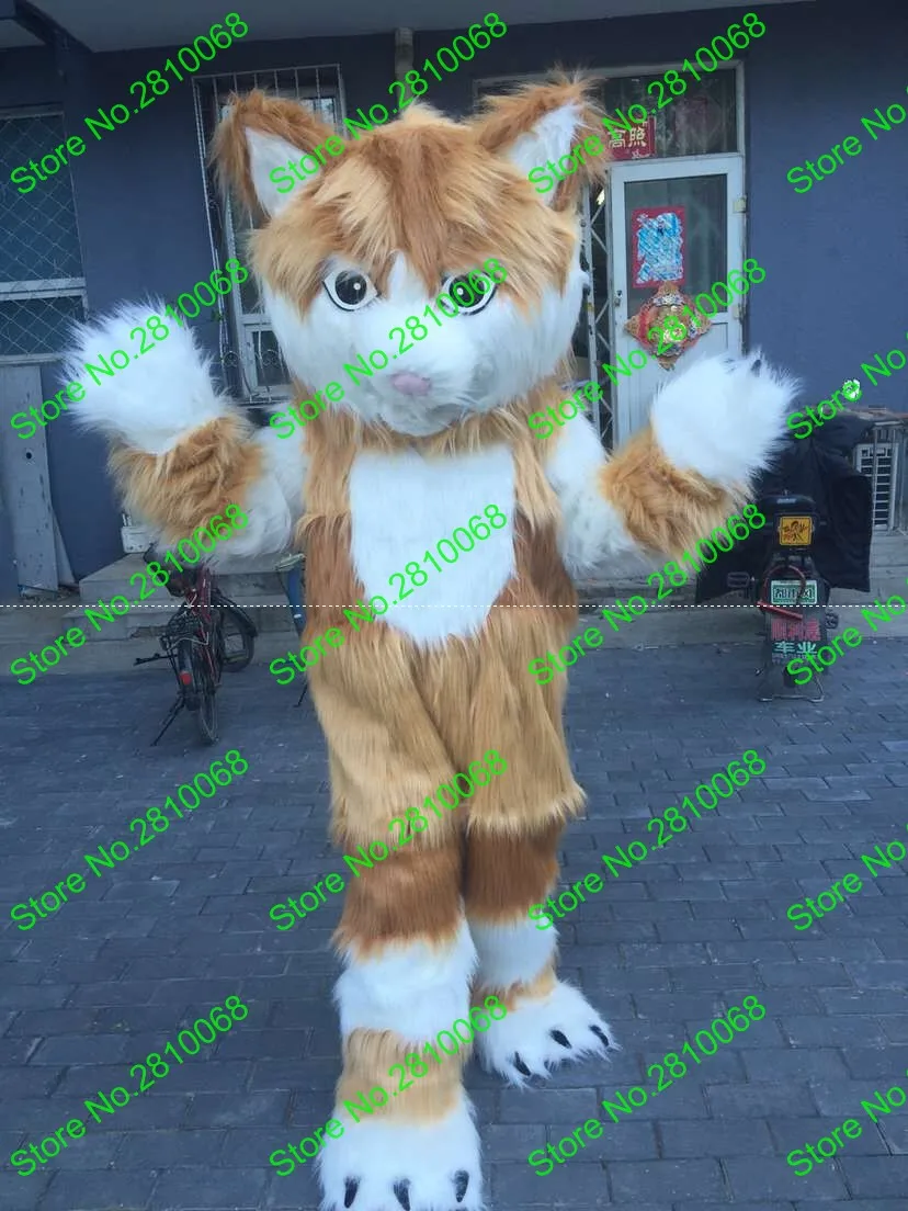 Высококачественный шлем из ЭВА имитация меха кошка талисманы костюмы ходячая