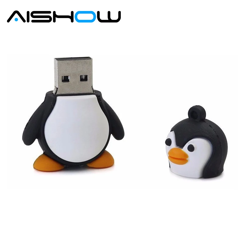 Прекрасный Пингвин usb флэш-накопитель мультфильм Флешка 4 ГБ 8 ГБ 16 ГБ 32 ГБ карта памяти USB 2,0 подарок красота кулон