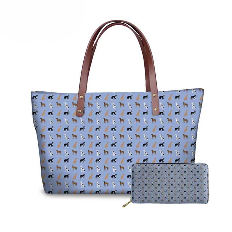 

NOISYDESIGNS Bags for Women Great Dane Printing Handbags&Wallet Ladies Lunxury Design Hand Bag for Females Top-Handle Bags Bolsa