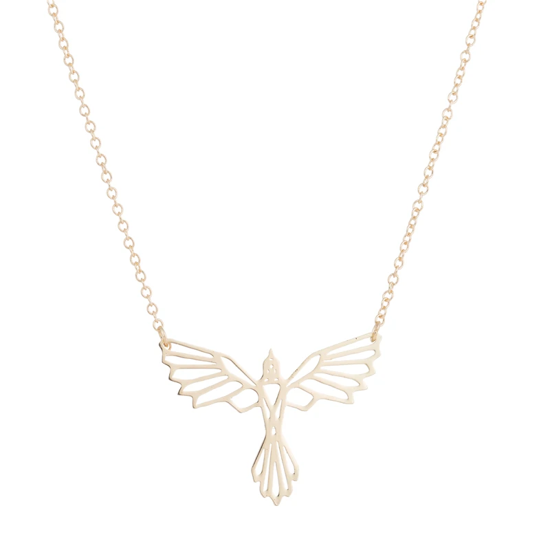 gold necklace Yiustar Медвежонок ожерелье для женщин оригами ожерелья с подвесками в виде животных для девочек нержавеющая сталь Бульдог ожерелье мужские ювелирные изделия Лев Bijoux - Окраска металла: gold necklace