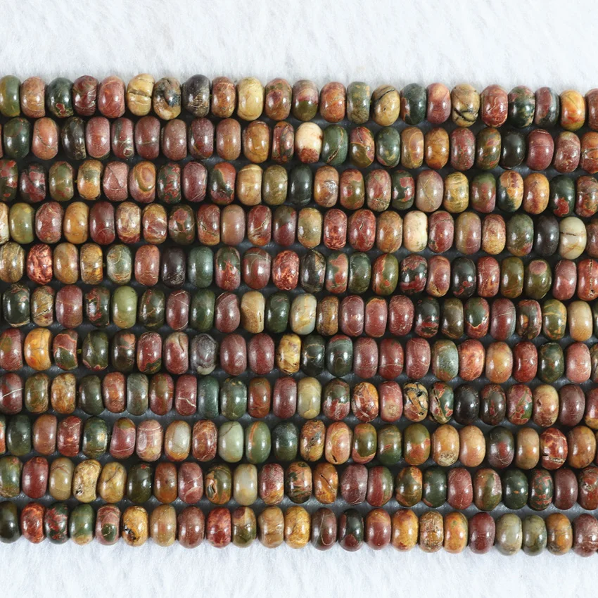 9 style natural loose beads multicolor Picasso stone jasper square rectangle abacus rice tube charm jewelry findings 15inch B374|loose beads|tube