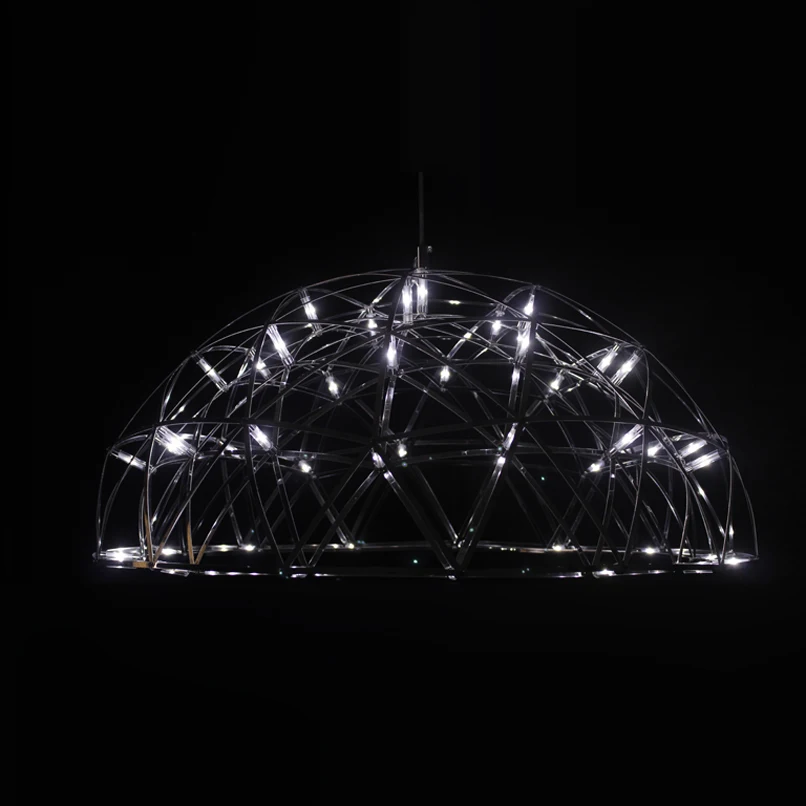 Современный светодиодный подвесной светильник подвеска фейерверк купольная