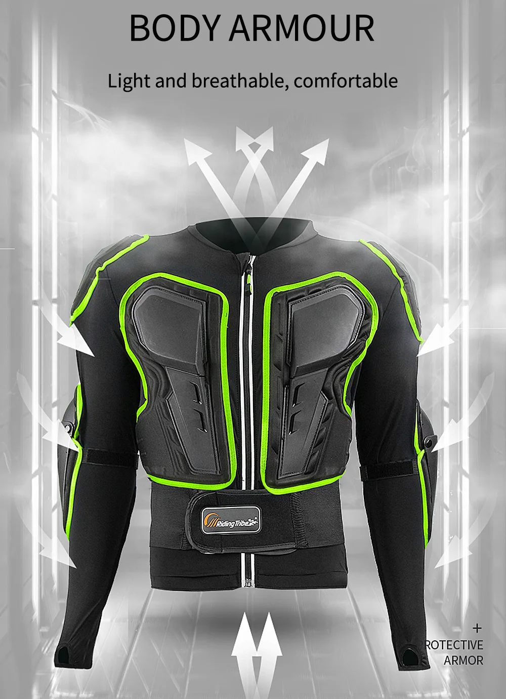 Мужская и женская мотоциклетная куртка Body Armour Moto rbike Riding эластичная защитная одежда для безопасности Rider Защитное снаряжение HX-P20