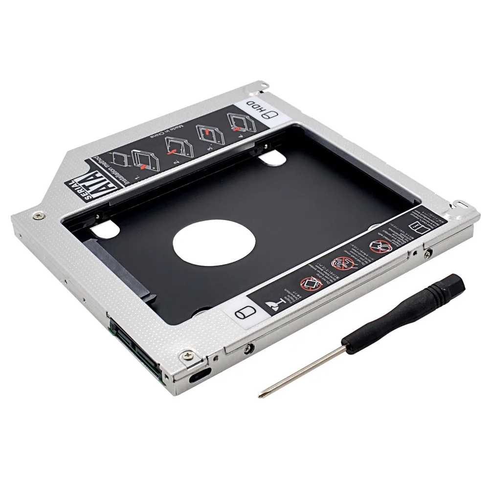Высокопроизводительный чипсет SATA 3 0 9 5 мм 2 й жесткий диск Caddy для Apple Macbook ( Pro Air )
