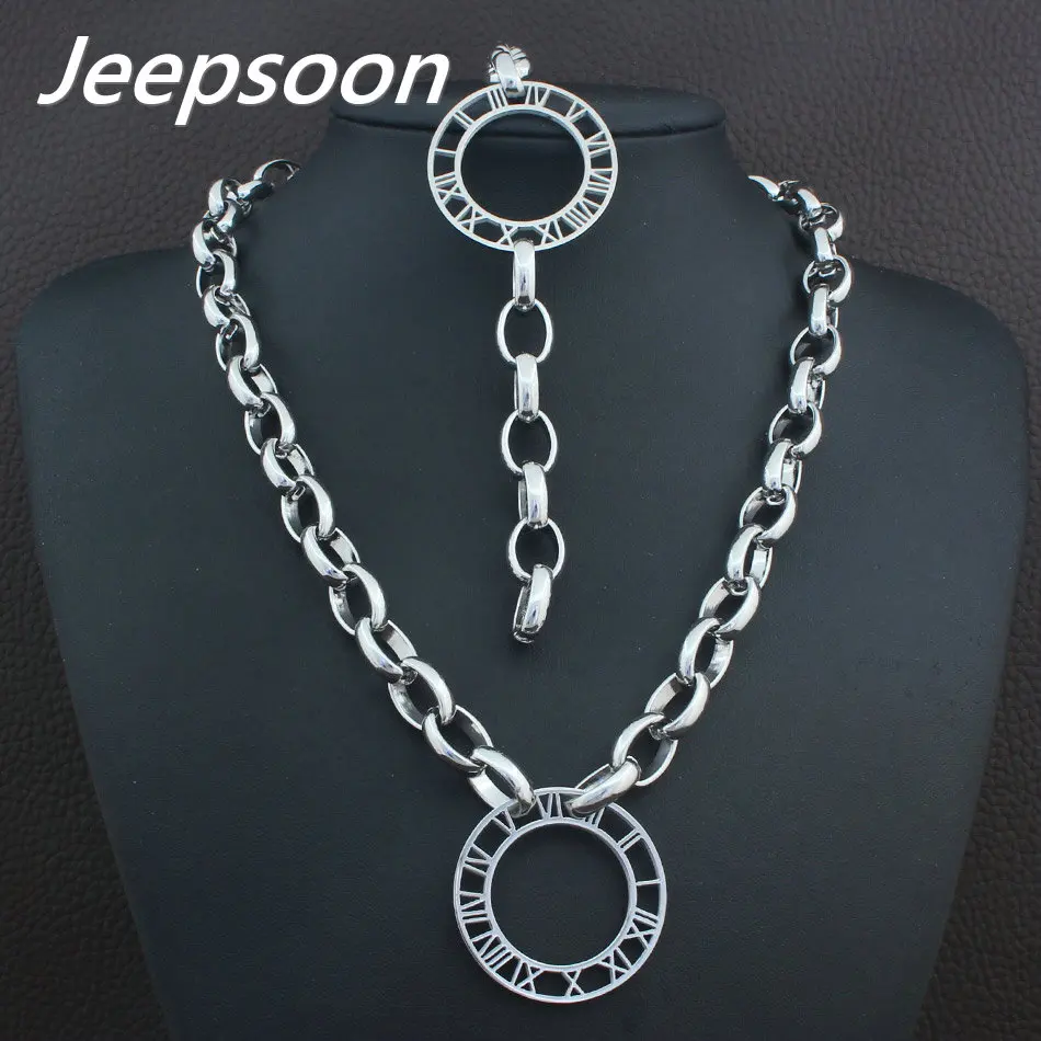 Комплект из колье и браслета нержавеющей стали | Украшения аксессуары