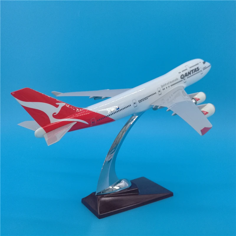 32 см Австралийский кенгуру 1/250 QANTAS Airline Boeing b747модель с легированной основой из